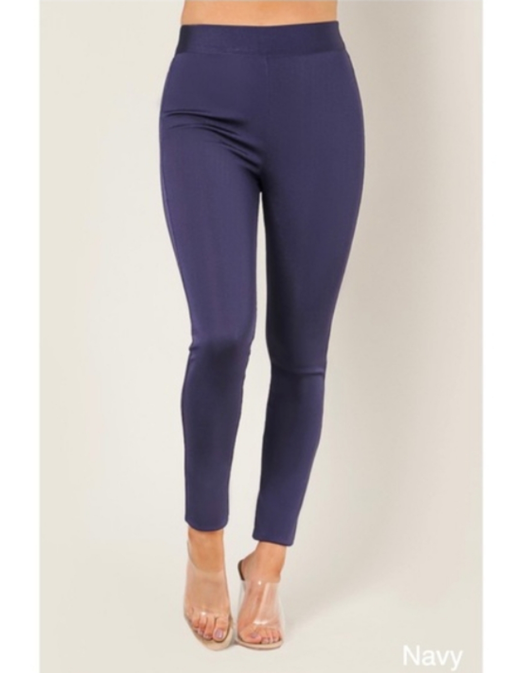 WoW Couture Bodycon Bandage Slip On Pants - Navy Y2K Clubwear Medium